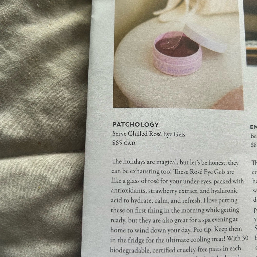 Patchology Serve Chilled Rosé Eye Gels - Pink Winter 2025 Jilly Box